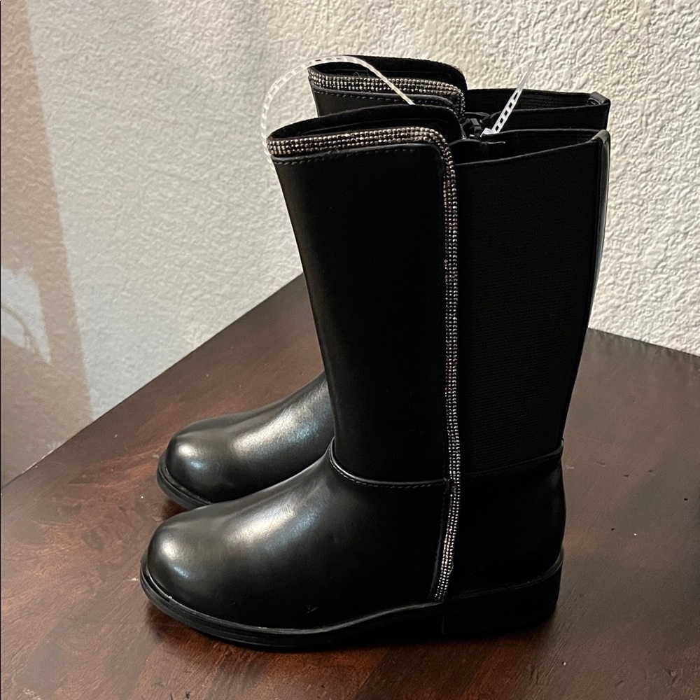 Steve Madden Kids Black Boots